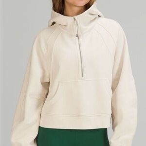 Lululemon Athletica Cream Half-Zip Hoodie